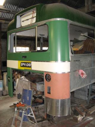 AEC Swift os rear corner rebuild &copy; J.Wilkins